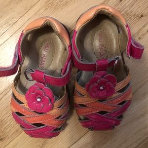 Stride rite girls sandals toddler size 4.